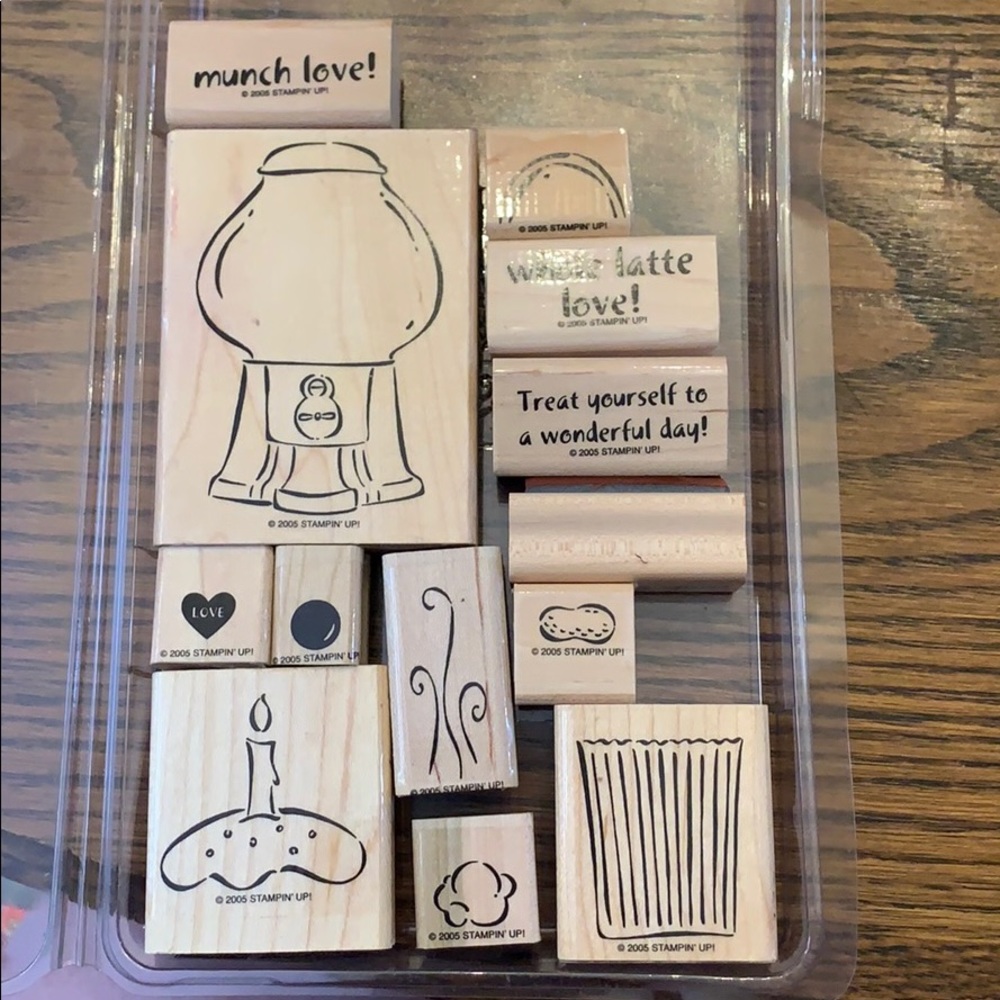 Treat Yourself rubber stamps